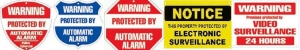 Security Signs Assortment